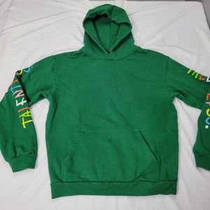 Talentless Hoodie Scott Disick Green Graphic Sleeve Spellout Sweatshirt LARGE